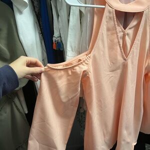 Elegant Peach Blouse